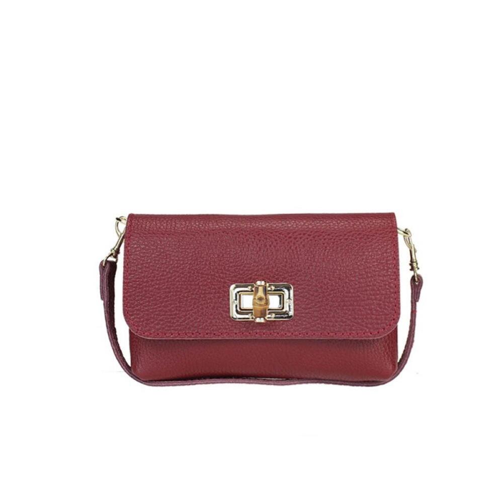 Burgundy Leather Crossbody Bag Italian Leather Handbag – Timeless Design Premium